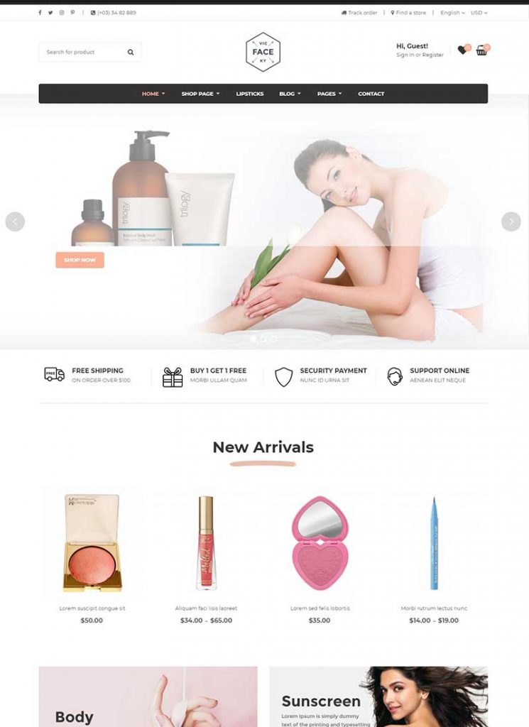 mau-website-ban-hang-my-pham-VickyFace-745x1024